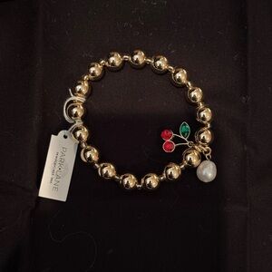 Park Lane Tart Gold Pearl and Gem Charm Bracelet